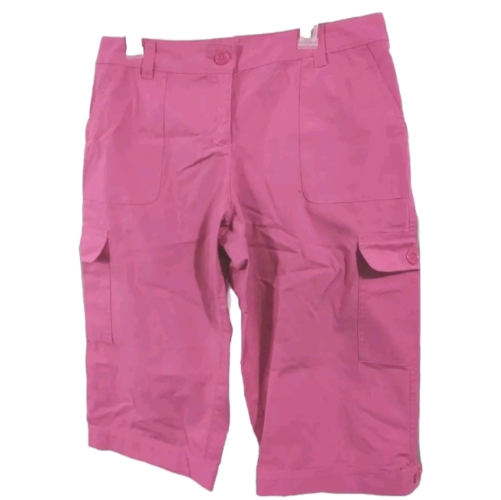 Izod SMCG Golf Capris Ladies Size 10 Passion Pink with Deep Pockets NWT